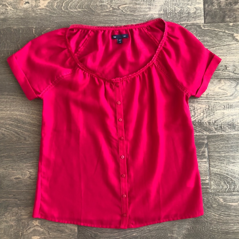 Gap pink blouse